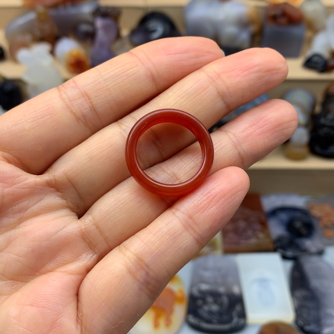 玛瑙/玉髓颈饰未镶嵌戒指