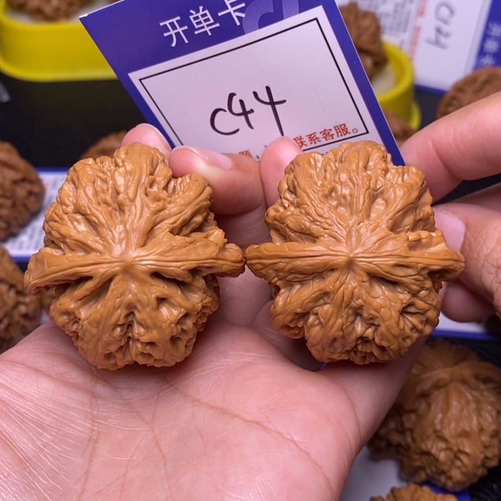 文玩核桃把件44球筋c44