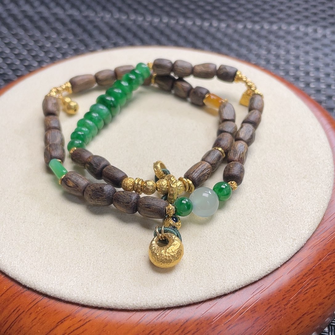 翡翠手链未镶嵌卡7.3