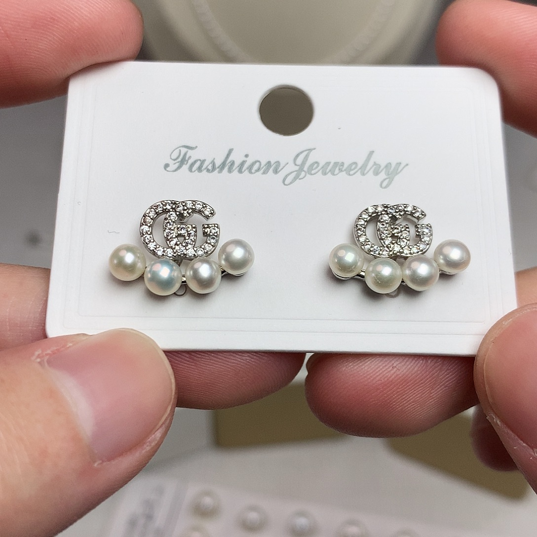 未镶嵌耳饰淡水珍珠5mm