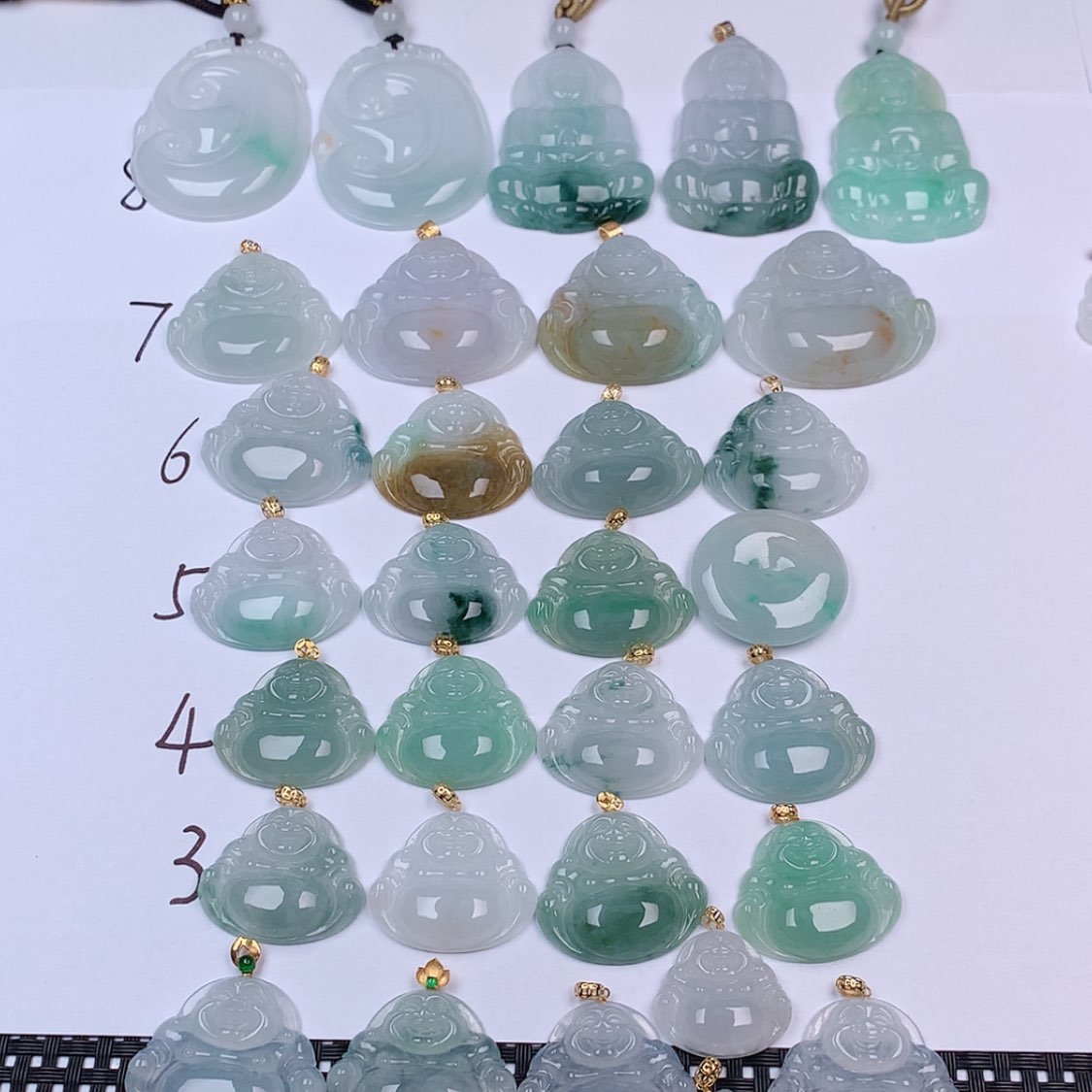 【闪购商品】翡翠挂件18K金镶嵌挂件