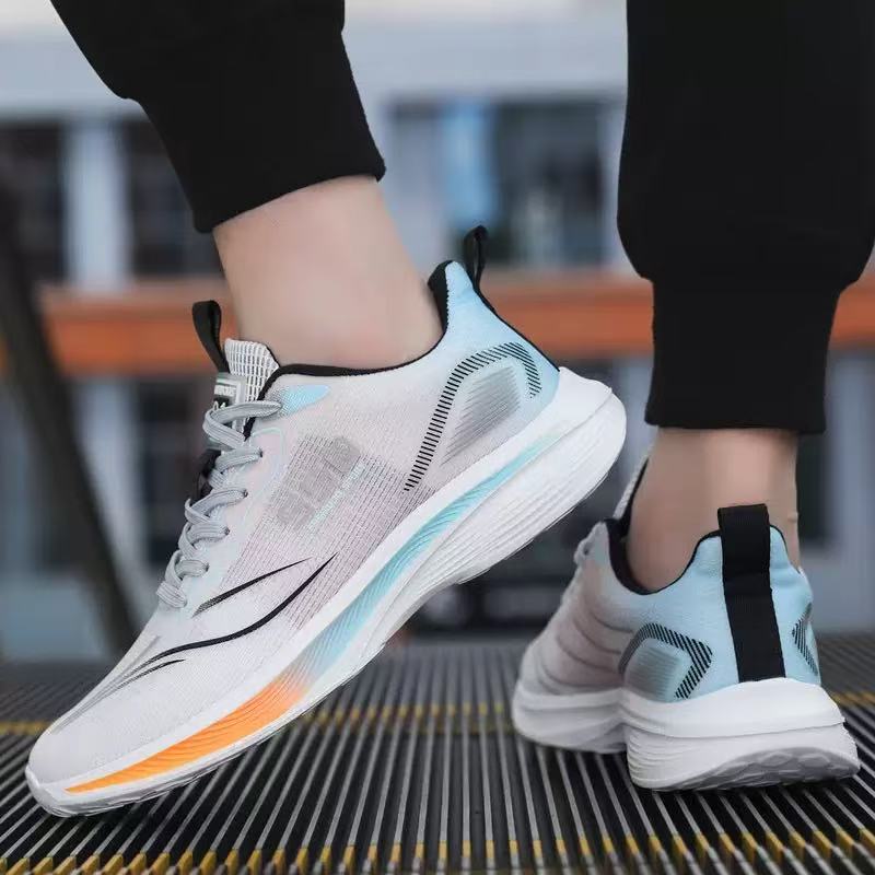 36-47轻便软底透气网面休闲鞋2025新款时尚男士系带运动鞋