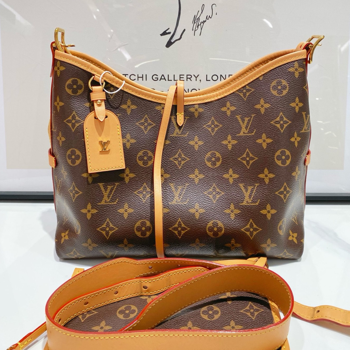 95新 LouisVuitton/路易威登 lv carryall小号单肩斜挎包 （13959）