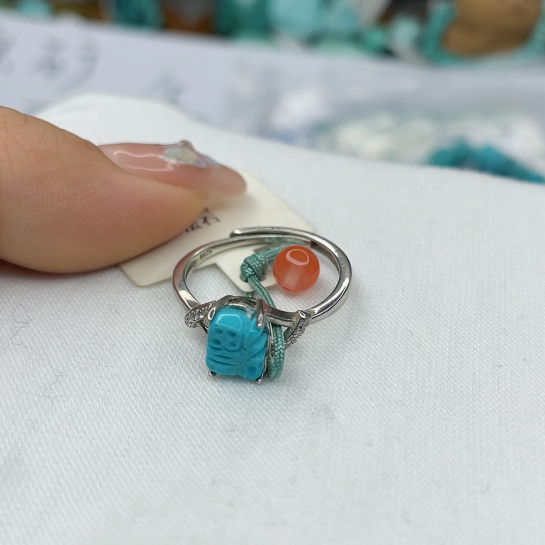 南红玛瑙珠宝奇石银S925镶嵌