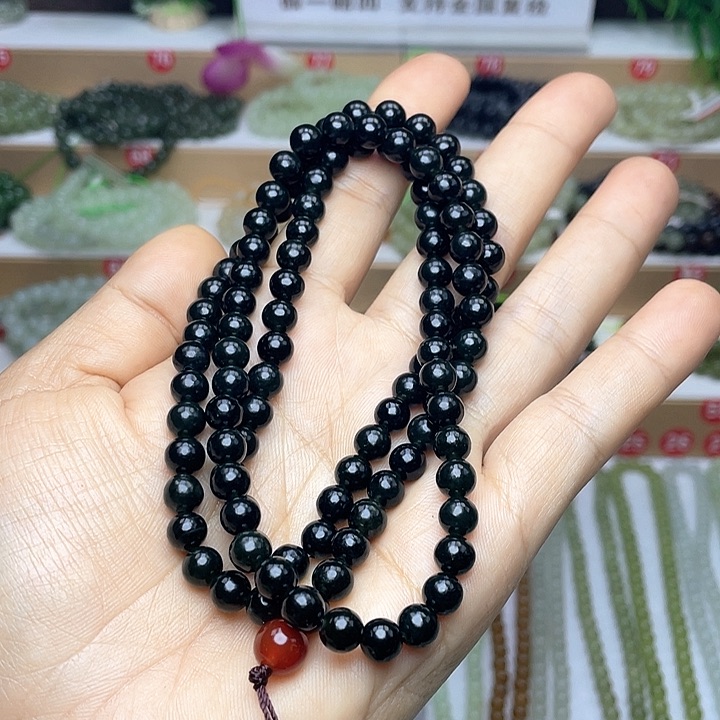 和田玉颈饰未镶嵌6mm