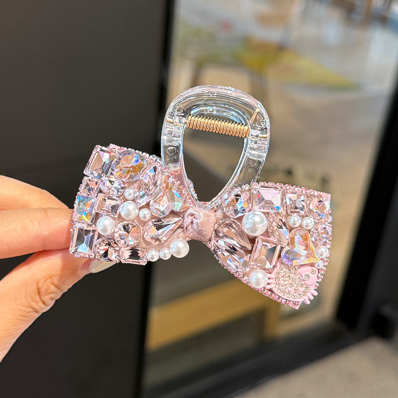 2025春季新款高级感结抓夹甜美精致后脑勺大号鲨鱼夹发饰