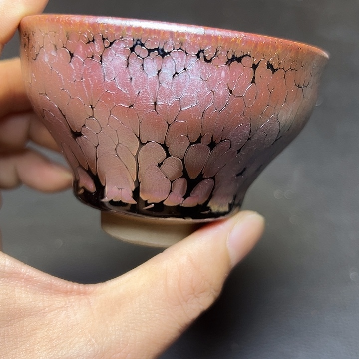 茶盏建盏牡丹油滴9.0口径