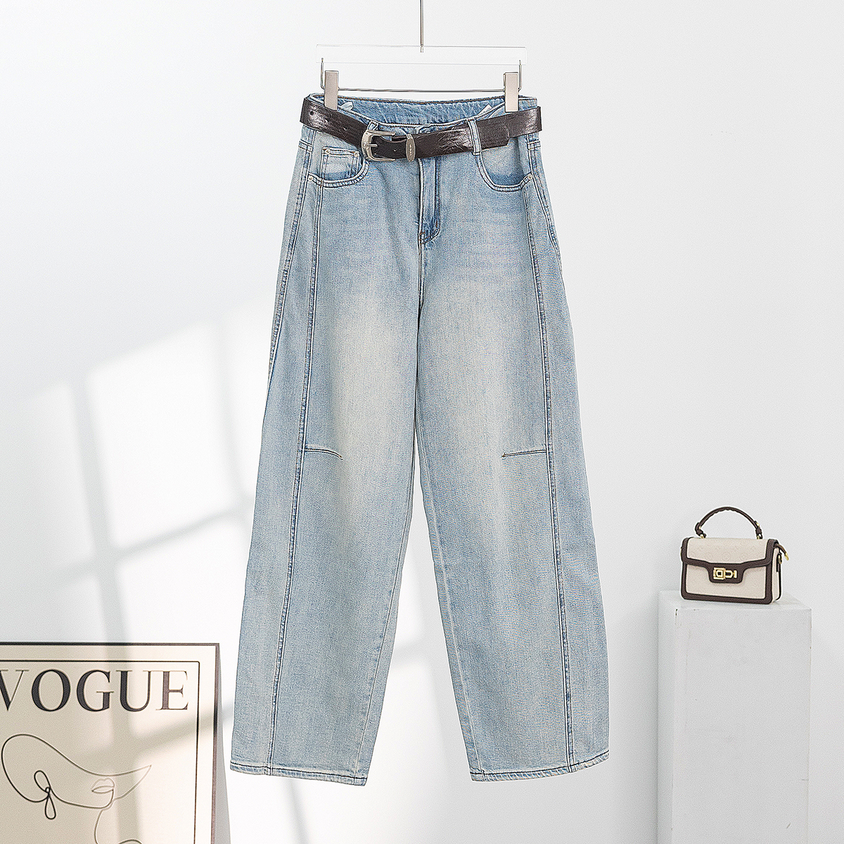 无印心匠K211 弯刀裤~ 牛仔女 夏季&水洗宽松显瘦 C68770