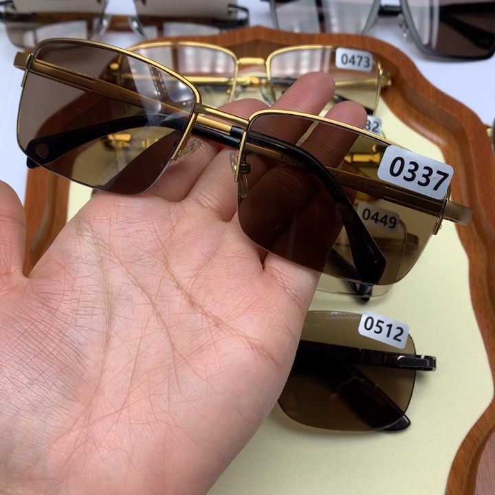 一体款半框茶水晶0337