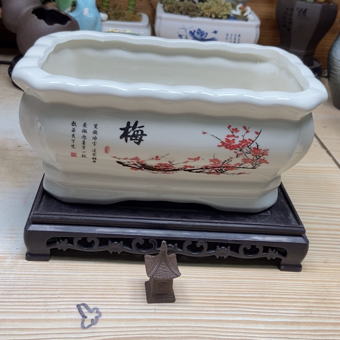 瓷片陶瓷花盆陶瓷艺术