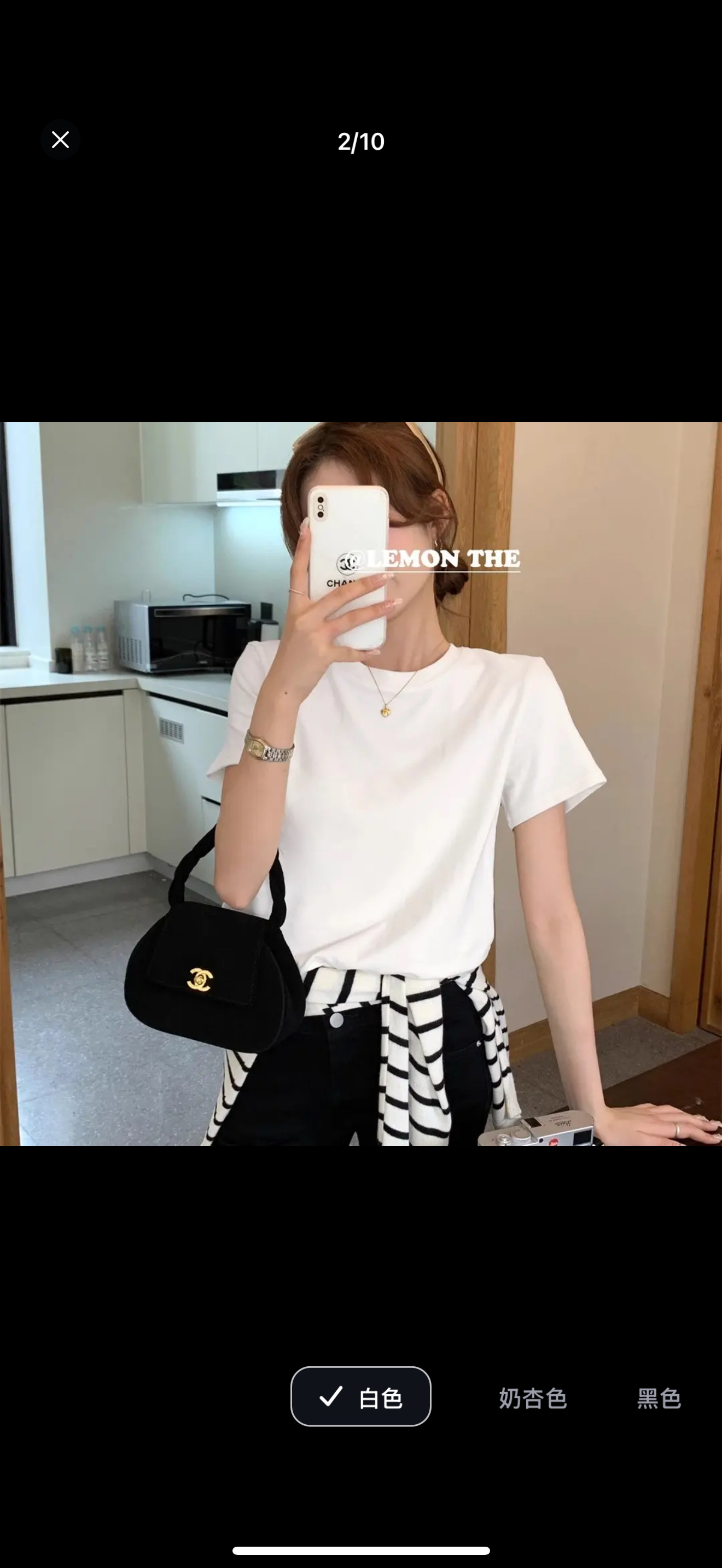 白色体恤正肩分码