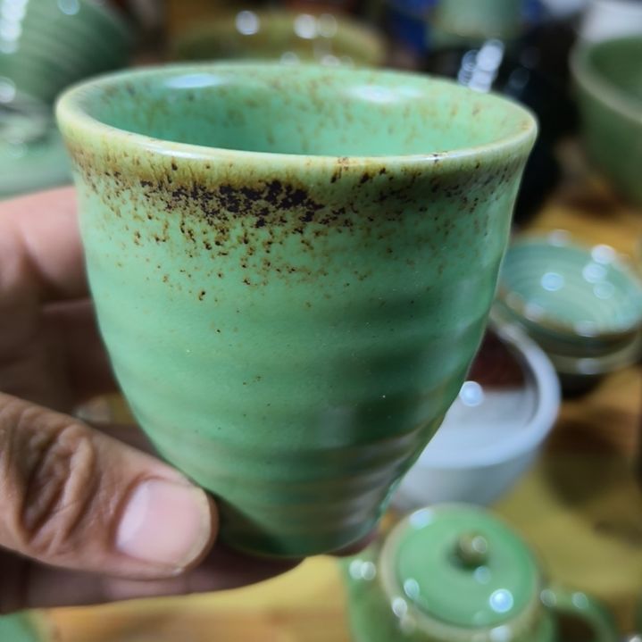 用***7瓷片磁州窑盘碗壶杯有瑕疵