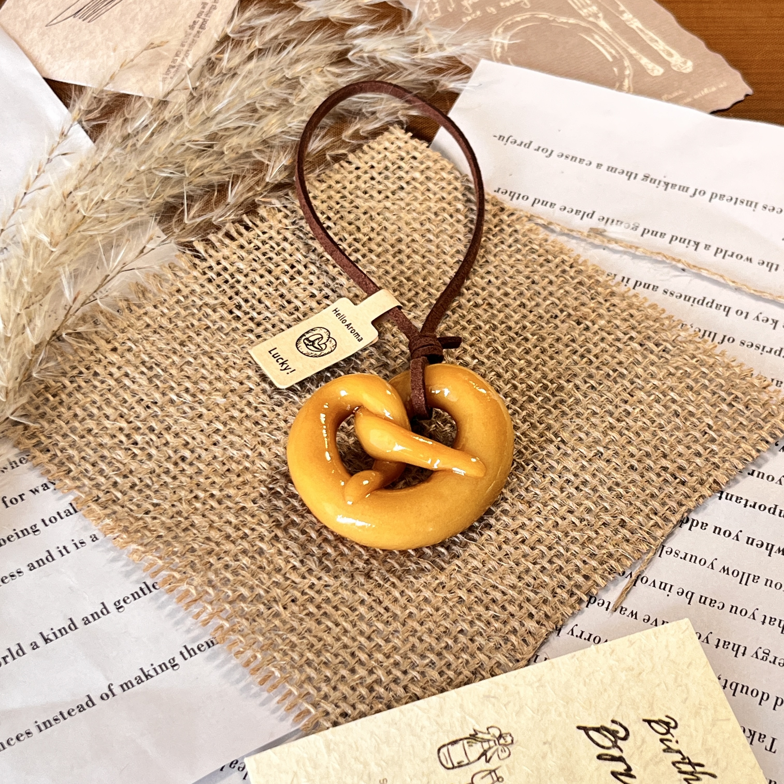 【包小汪】碱水结碱水面包挂件「手工制品 默认微瑕」