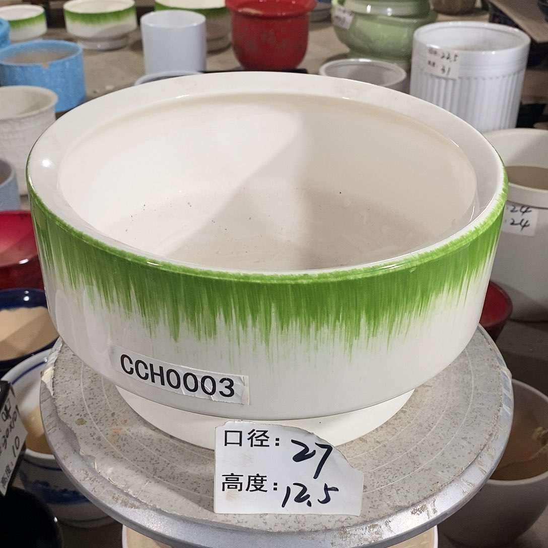 【闪购商品】陶瓷微瑕花盆-CCH003-1个大号
