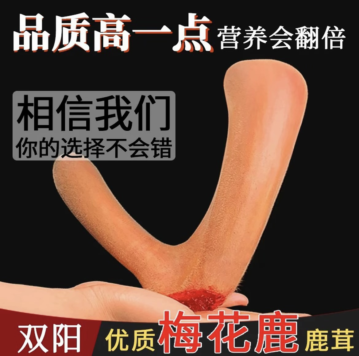 源头产地新鲜鹿茸可泡酒煲汤传统滋补营养品以直播间实物为准