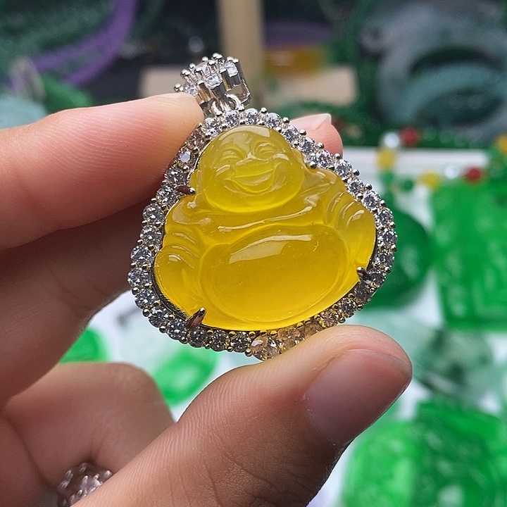 翡翠未镶嵌颈饰所见即所得 224