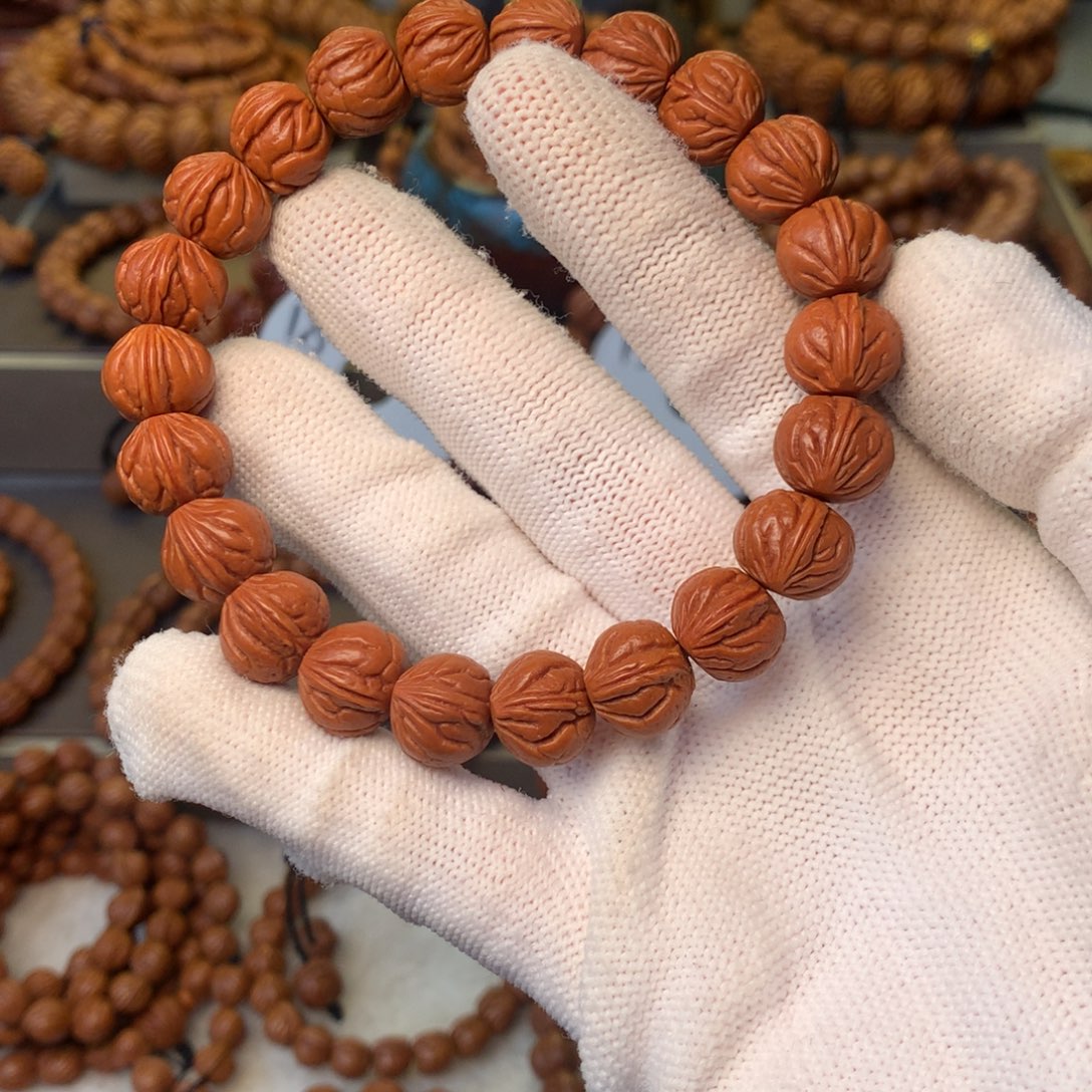 桃核手串秦岭龙纹