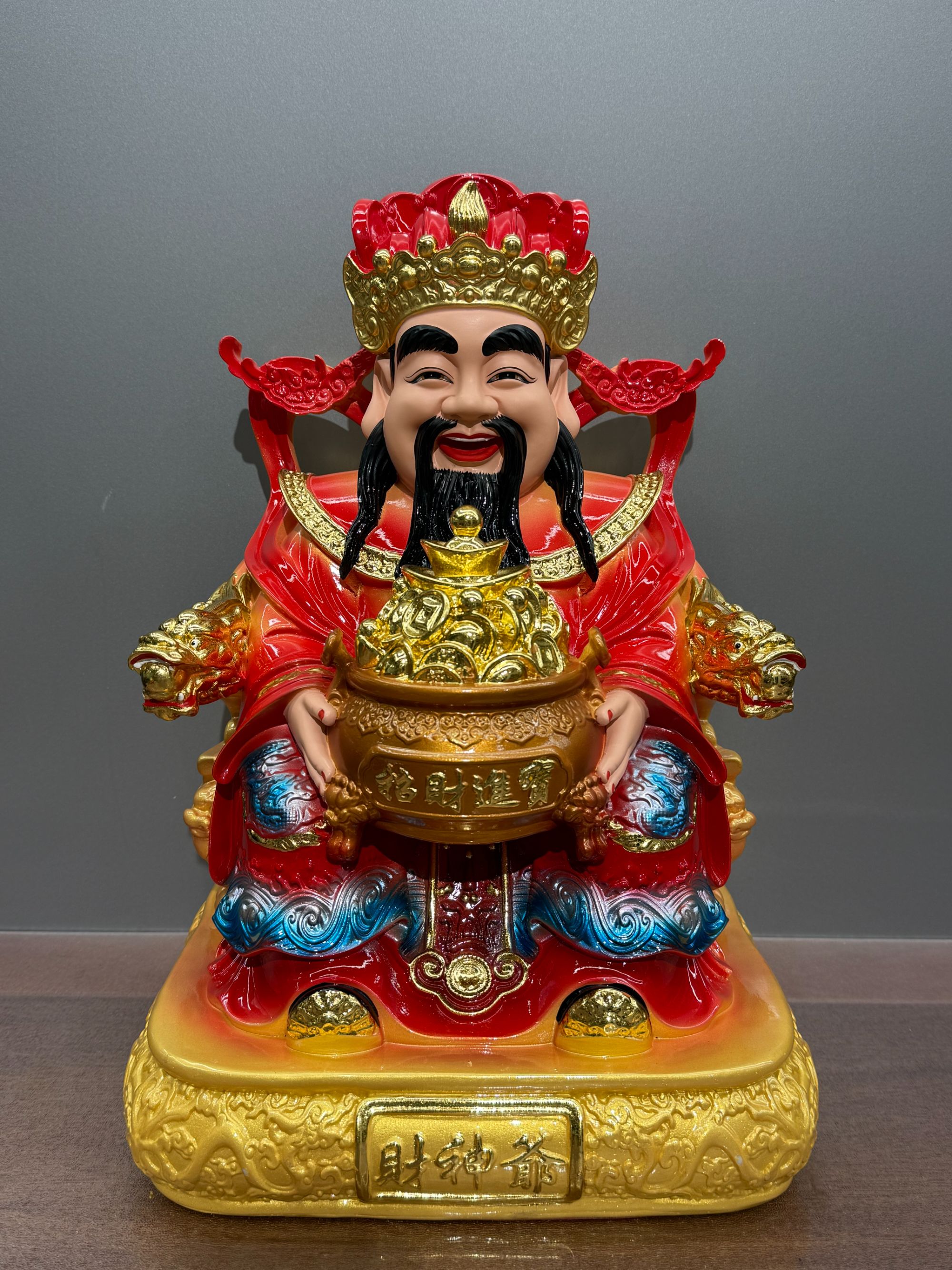 财神爷仿铜家用店铺公司开业供奉八方来财