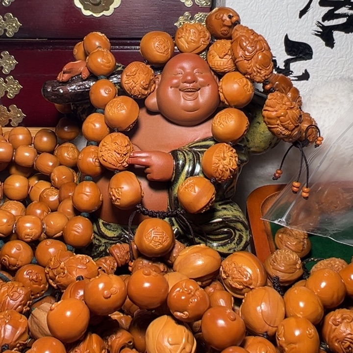 财***通手串/手链橄榄核百态1.8