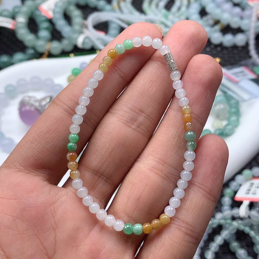 未镶嵌手链翡翠翡翠