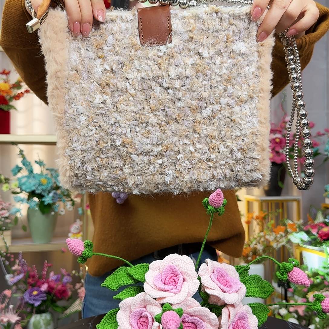 纯手工钩织钩织包包