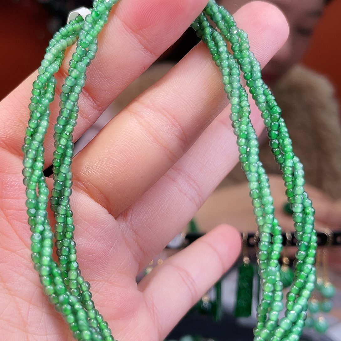 翡翠未镶嵌耳饰饰品