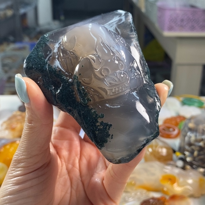 玛瑙/玉髓未镶嵌吊坠(不含链)