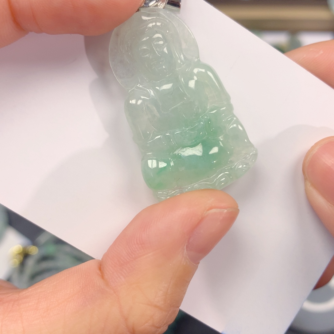 翡翠未镶嵌颈饰纯天然a货翡翠