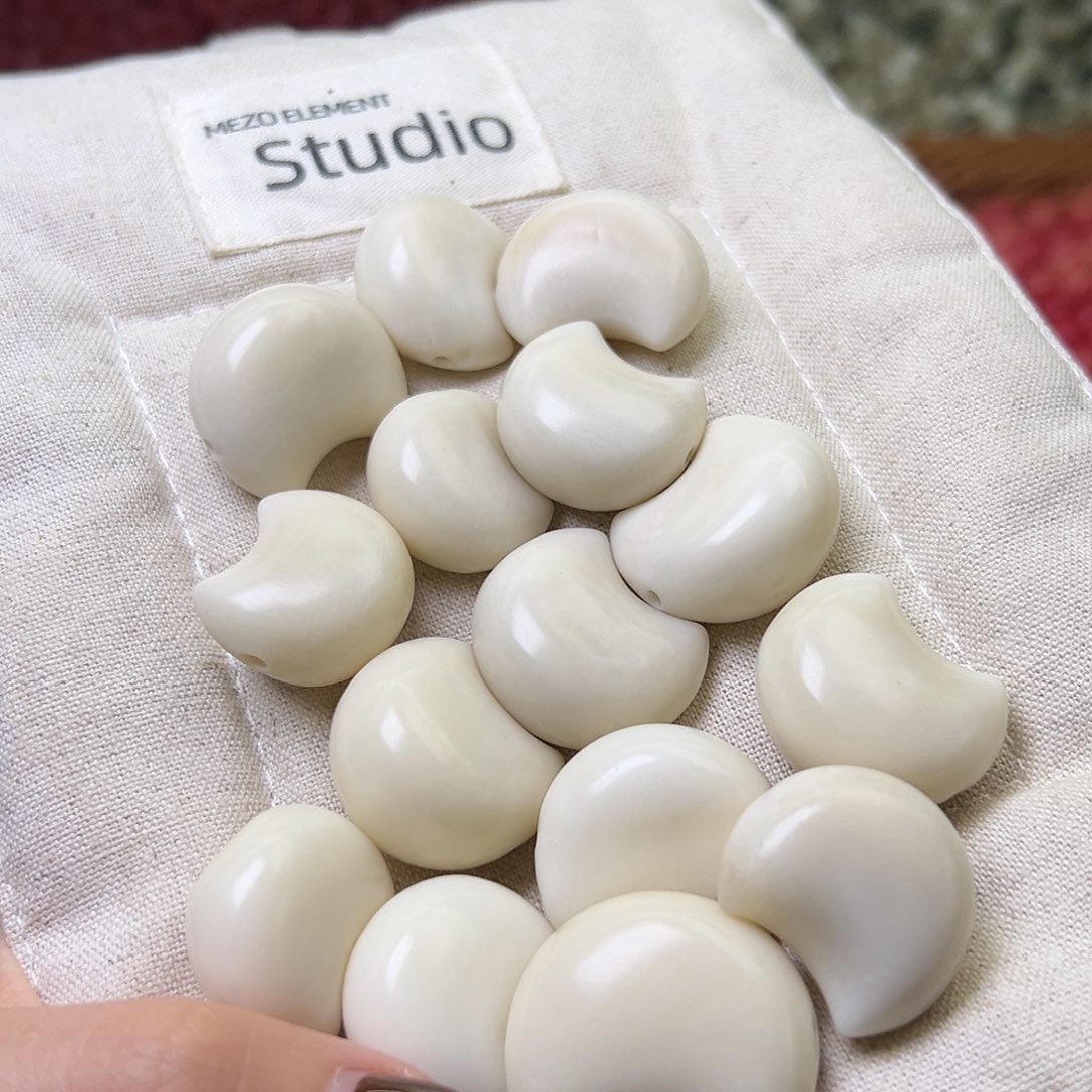 菩提根/象牙果手串瑕疵白月亮10颗