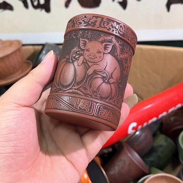 茶杯紫砂全手工紫砂主人杯