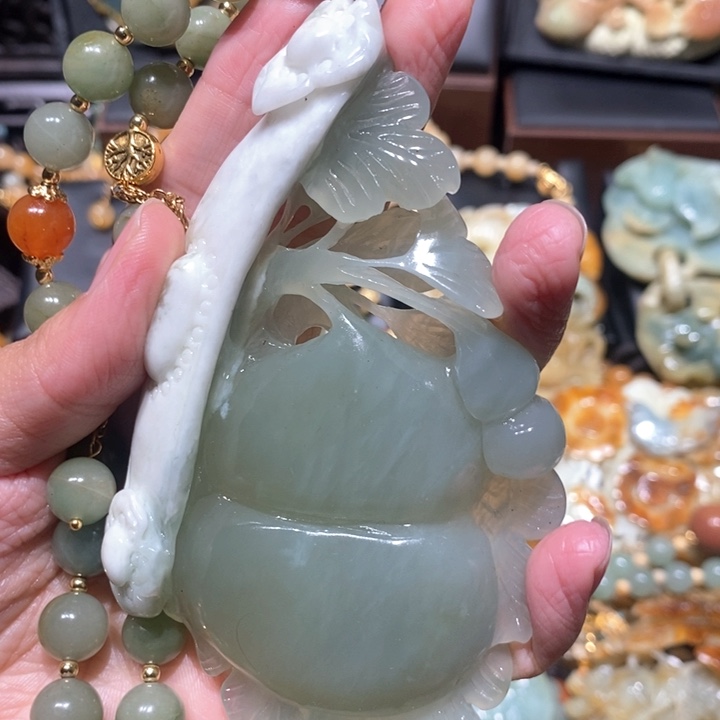 岫玉毛衣链未镶嵌