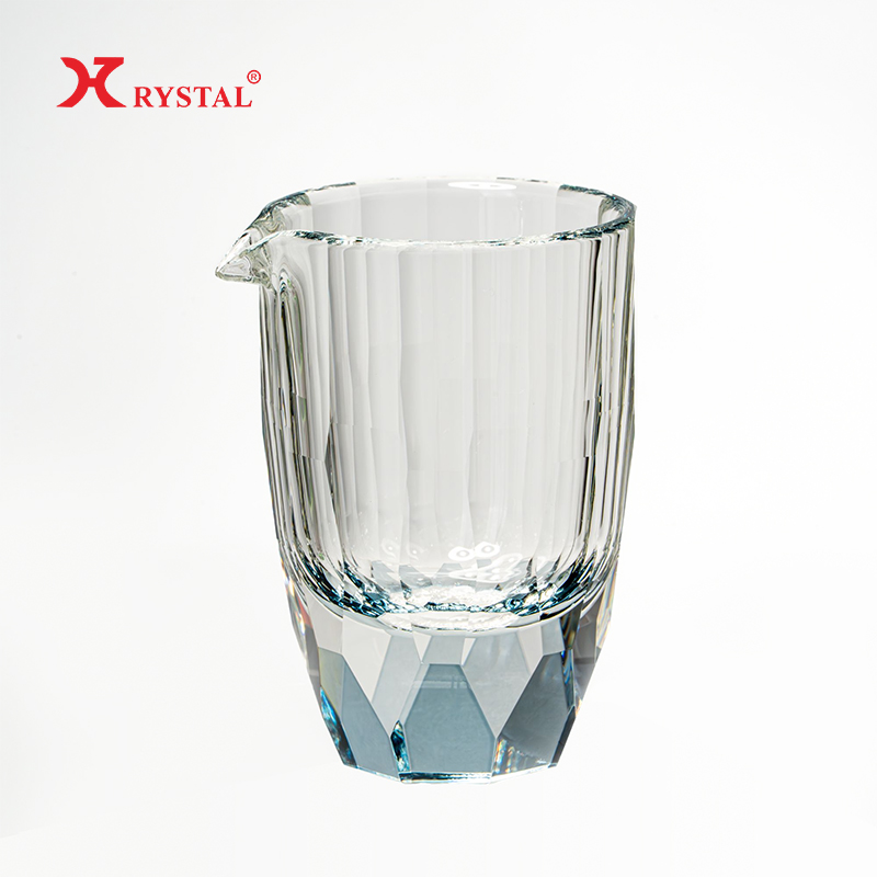 手工精美高端水晶公道杯炫彩彩色耐热高端鹰嘴分酒器