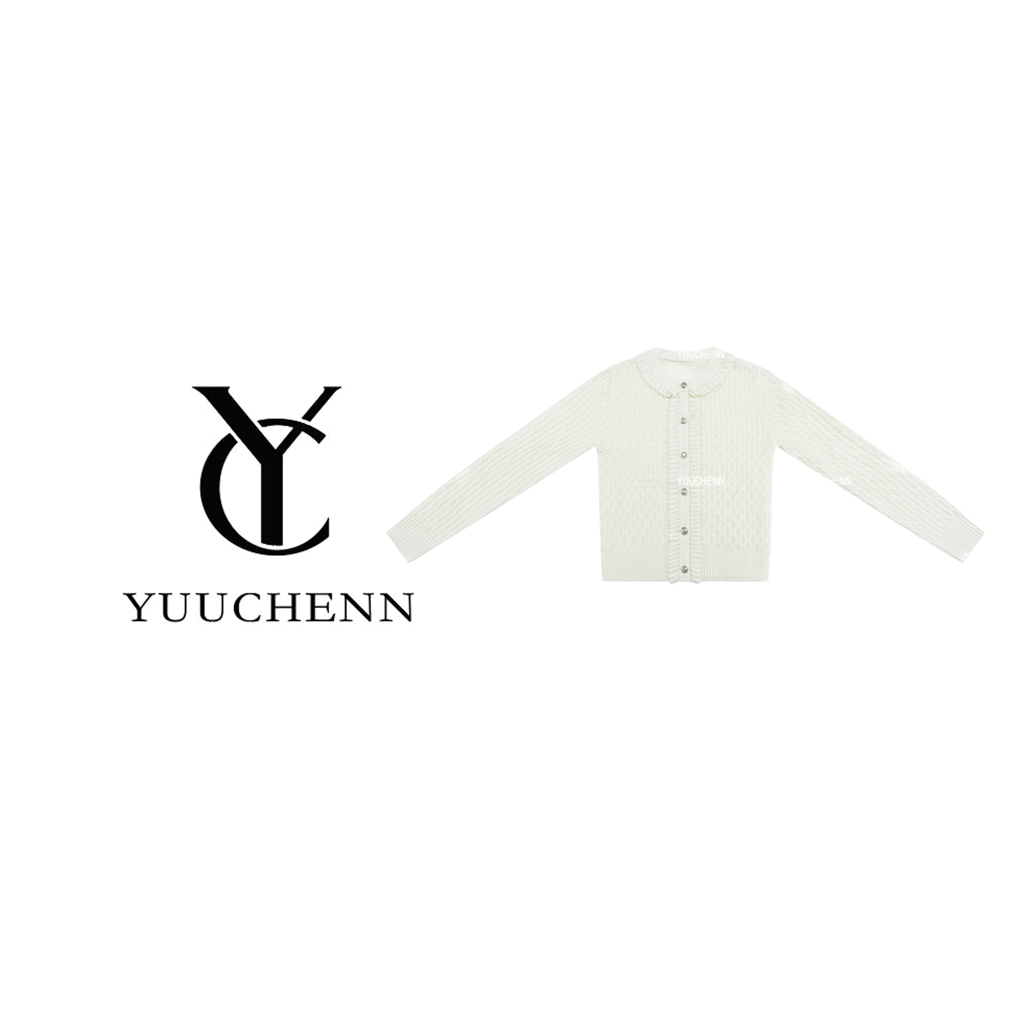 YUUCHENN绵羊毛圆领极简风女毛针织衫上衣气质设计师CD1A0124