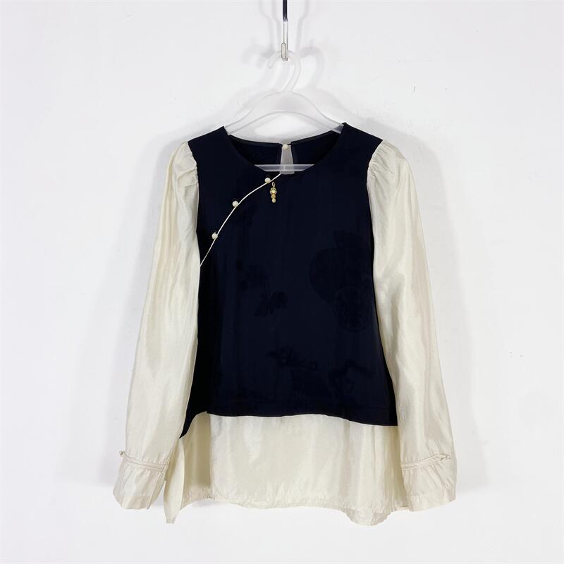 【77衣橱】KS0150新款女装上衣长袖气质轻奢【红人上新】K