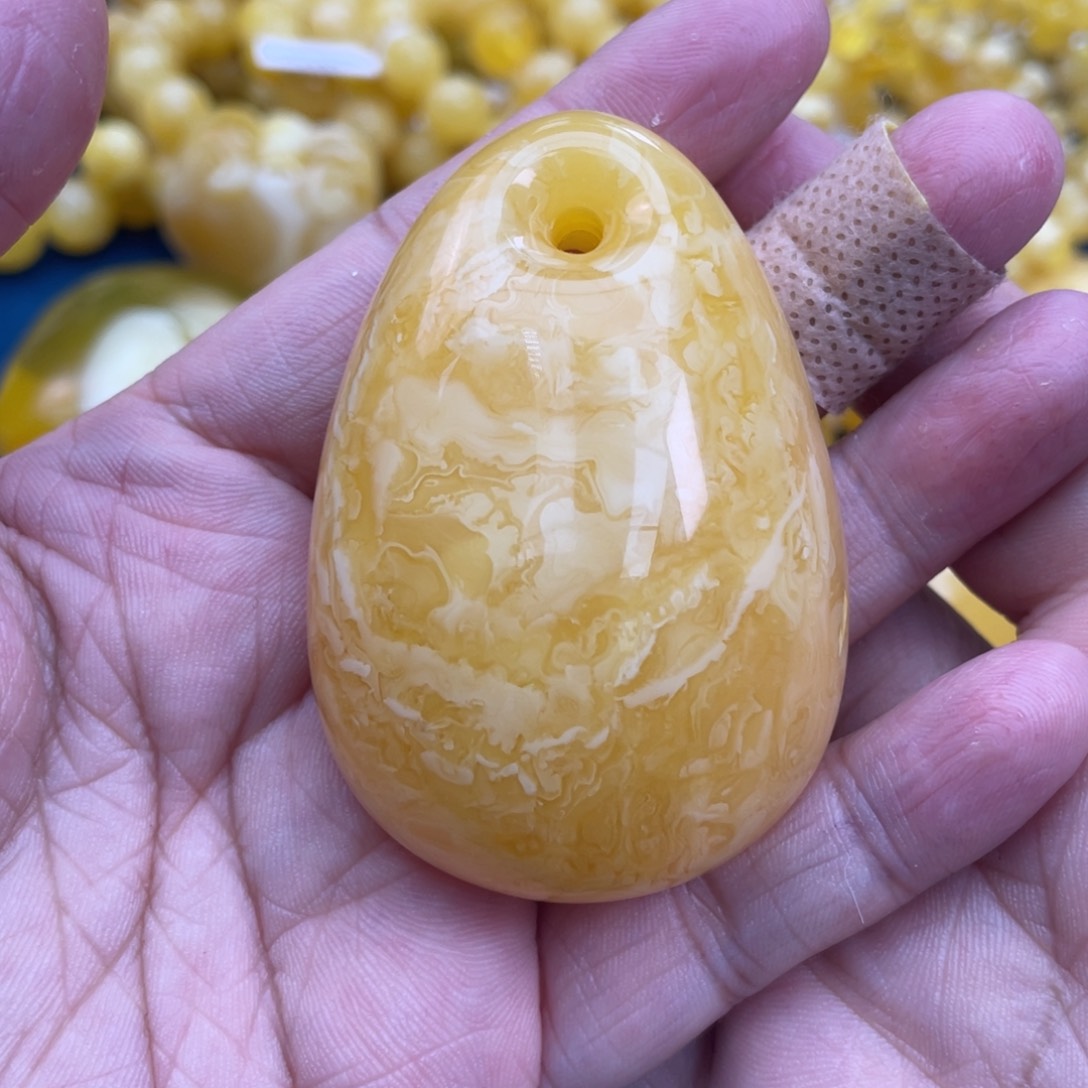 琥珀裸石未镶嵌琥珀蜜蜡