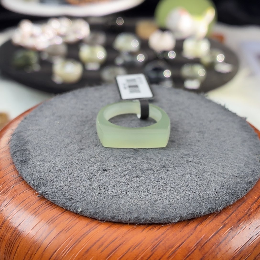 和田玉未镶嵌戒指b93晴水马鞍17.3不退换