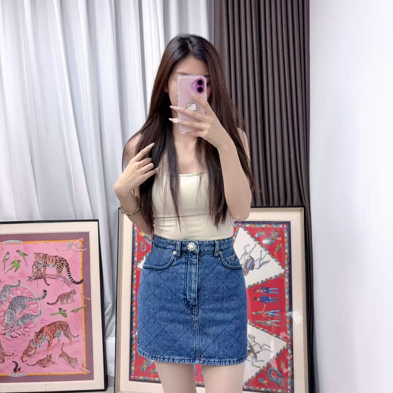 95新 MIU MIU/缪缪 麦殿/裙子/251106VRSSS16