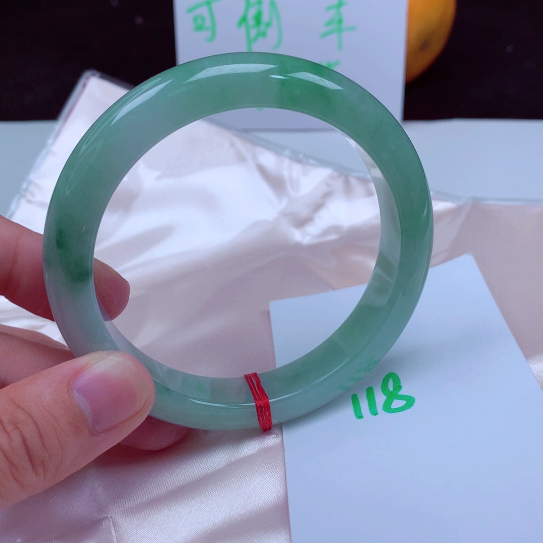 未镶嵌手镯翡翠缅甸天然A货翡翠手镯61