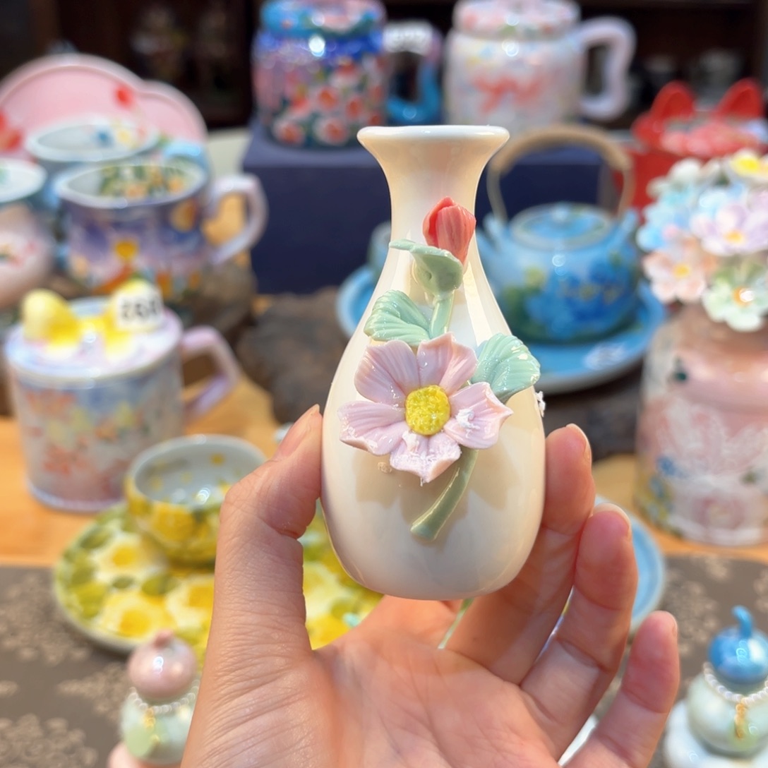 景德镇手绘高温釉下彩陶瓷茶具