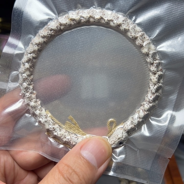 星月菩提手串蛇骨星月顺白原生态