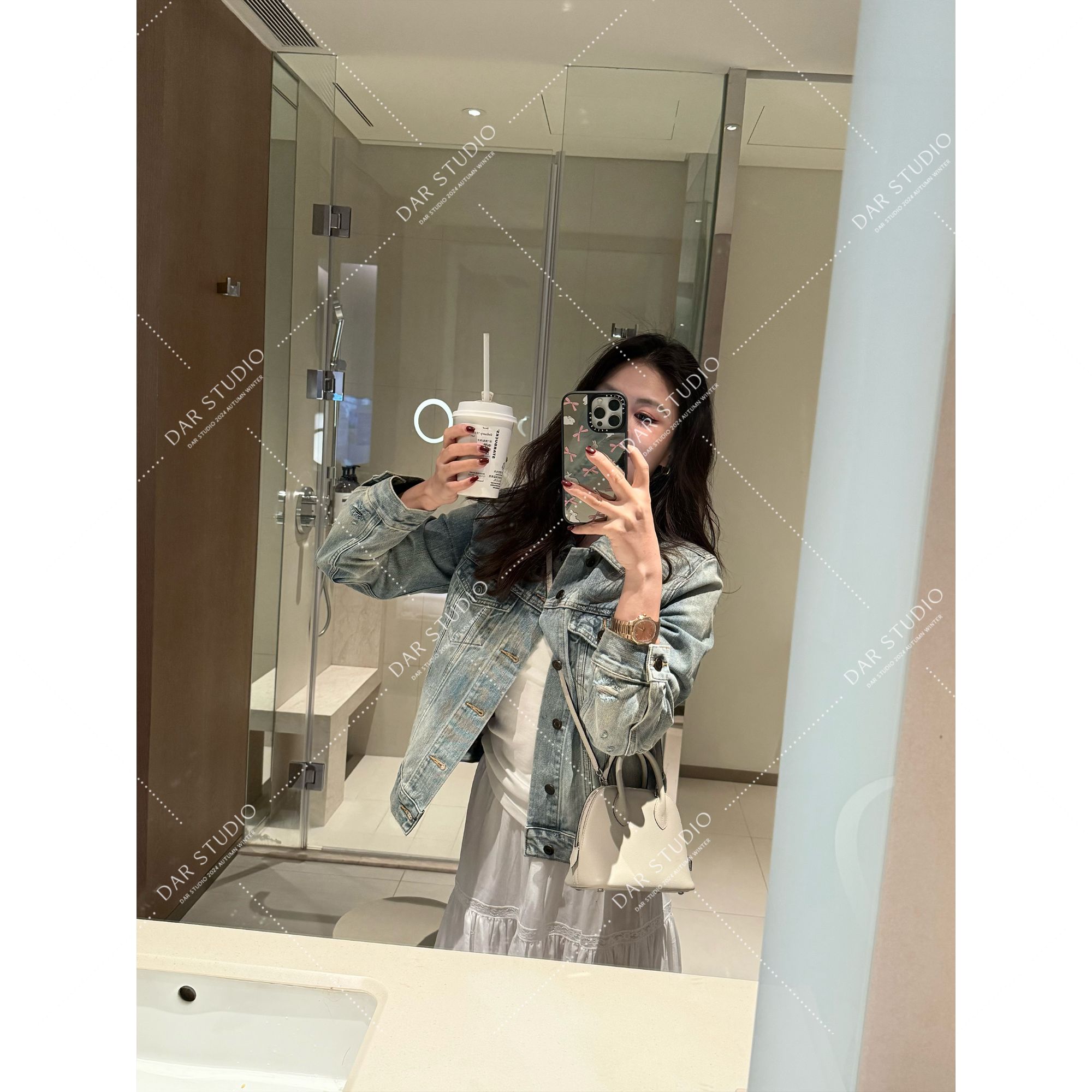 DAR STUDIO 深圳货【林肯公园】‘’树林‘’新款复古磨破牛仔外套84066