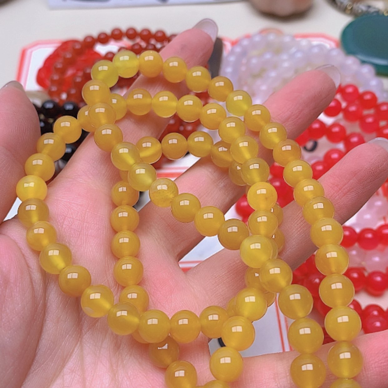 【闪购商品】未镶嵌玛瑙/玉髓珠宝半成品好**随