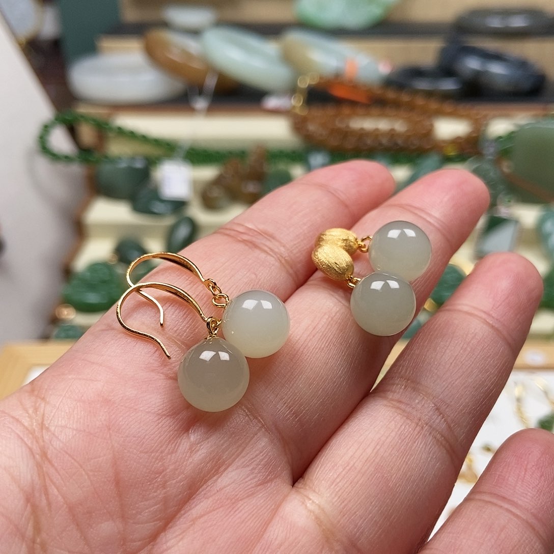 吊坠(不含链)银S925镶嵌和田玉