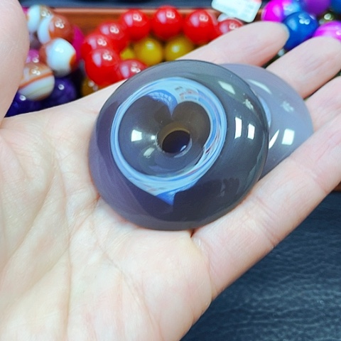 玛瑙/玉髓手链未镶嵌黑冰