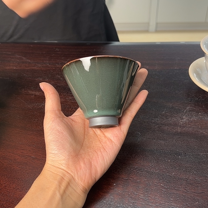 龙泉云间青瓷小米茶器