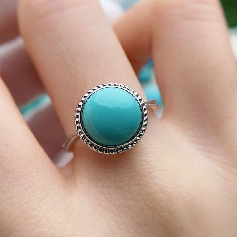 【闪购商品】绿松石原矿绿松石银S925镶嵌