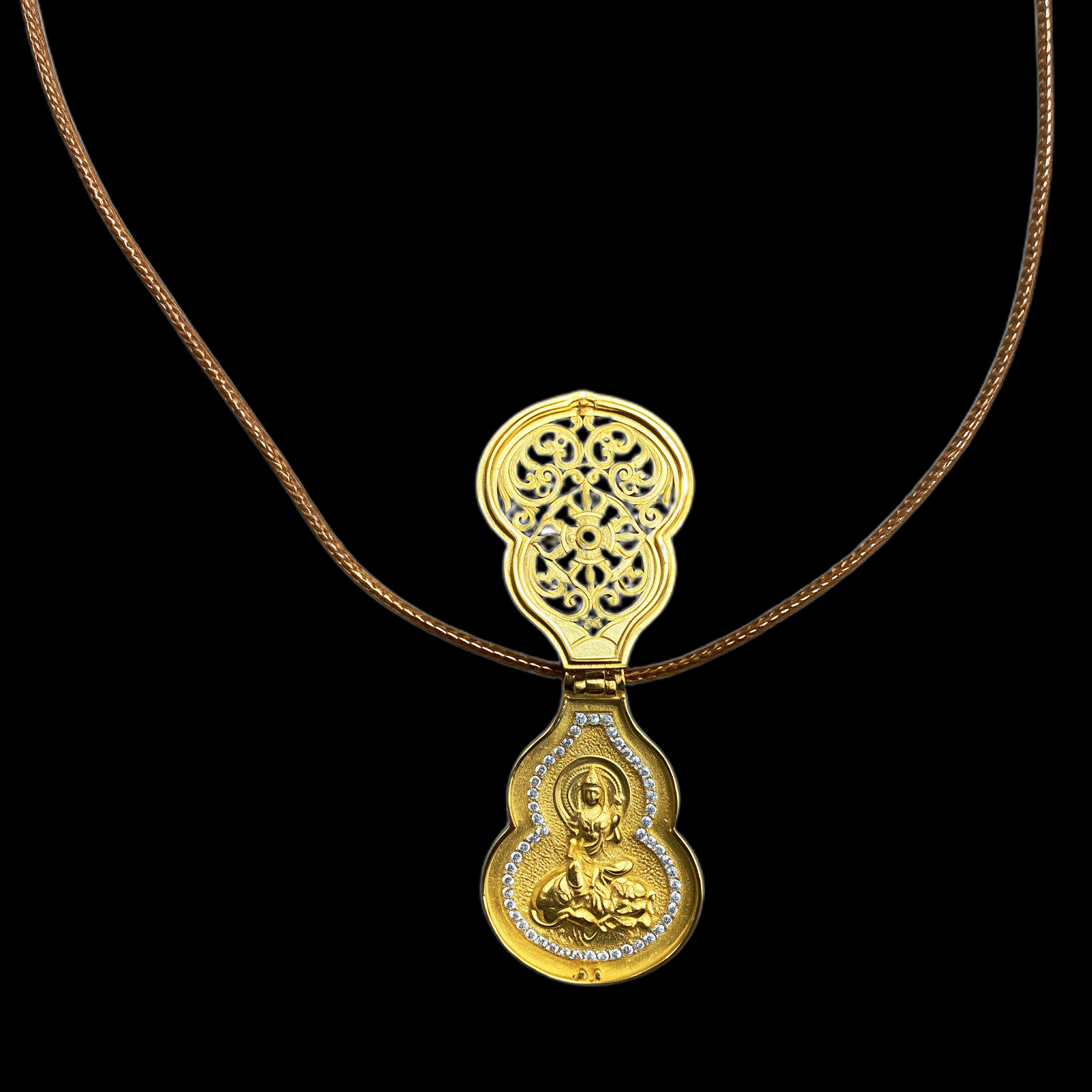 吊坠925银 N0664 银吊坠普贤