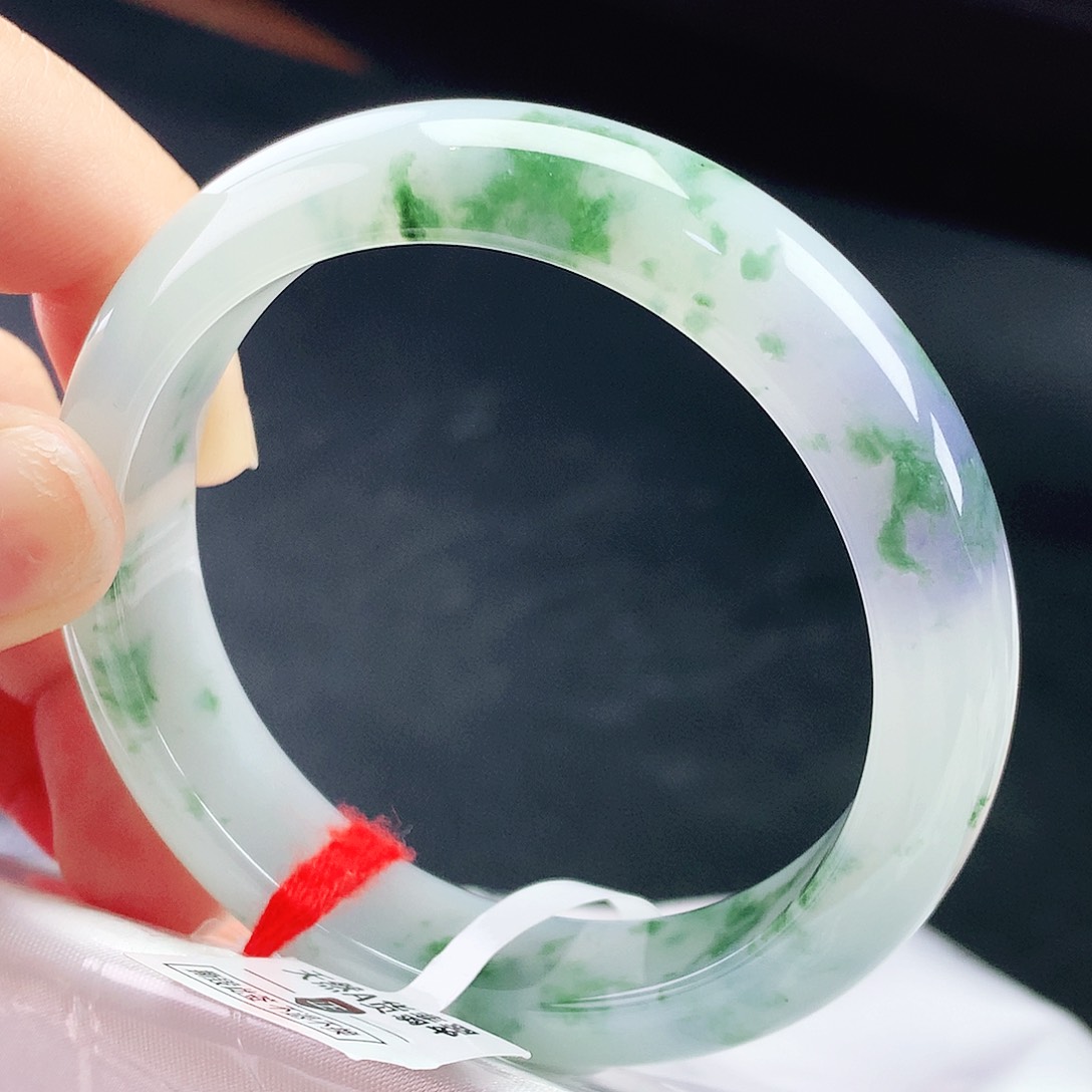 未镶嵌手镯翡翠54圈