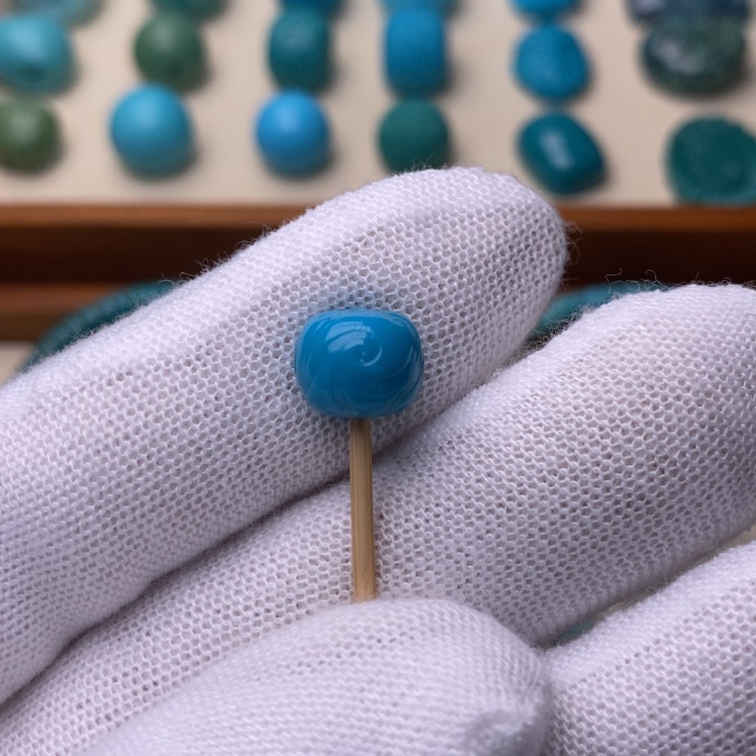 绿松石未镶嵌绿松石博古9.7