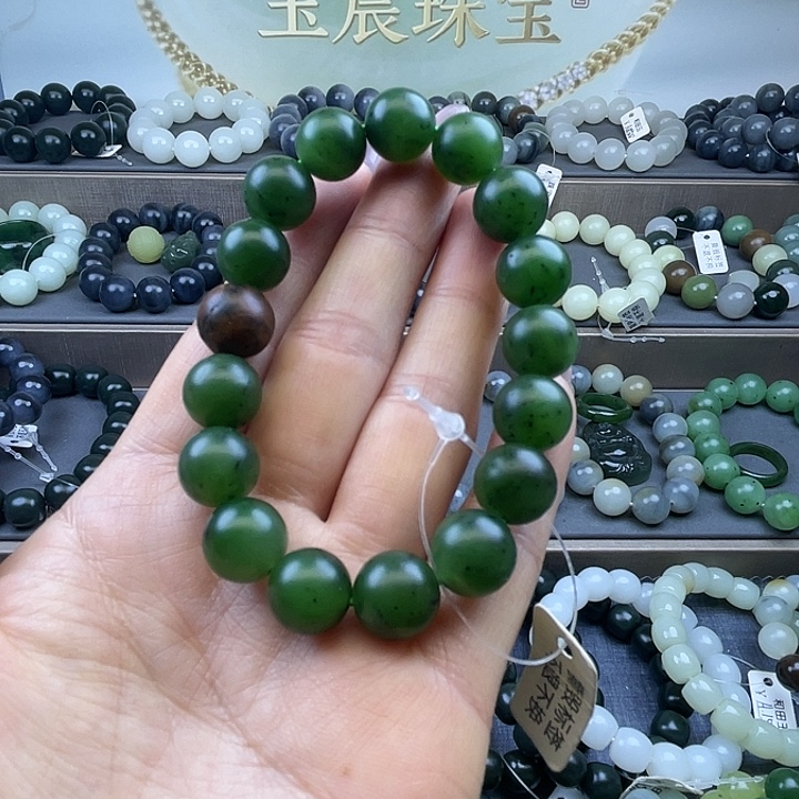 和田玉未镶嵌手链